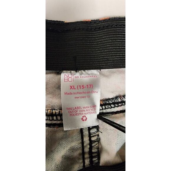 No Boundaries Floral Wide-Leg Corduroy Pull-On Jeans Juniors 15-17 - Picture 8 of 8